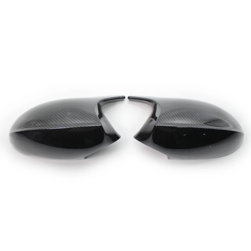 

1 Pair Car Carbon Fiber Rearview Mirror Cover Caps for-BMW E90 E91 PRE-LCI 2005-2007 E92 E93 2006-2009 E80 E81