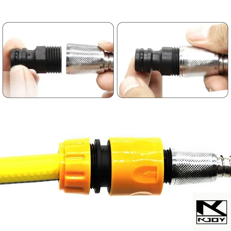 kkjoy 2Pcs 1/2 Inch Hose Thread Quick Connect Adapter used for car wash garden water pipe fitting image 5
