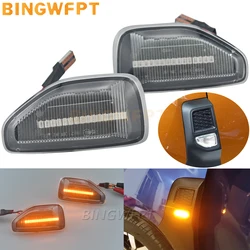 BINGWFPT 2Pcs LED Dynamic Turn Signal Light Side Marker Lamp For Dacia Duster II (HM) Sandero II 2013-2021 Logan II 2012-2022