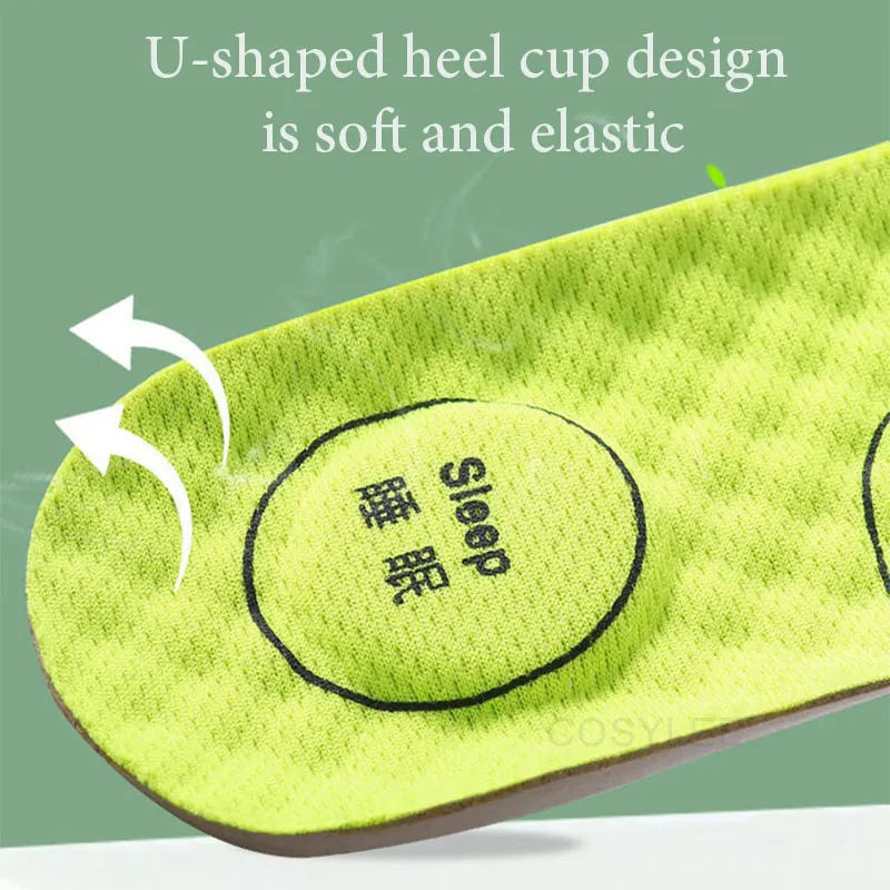 Foot Acupressure Insoles For Shoes Sole Sweat absorbing Deodorant Insole Breathable Running Insoles For Feet massage Insole