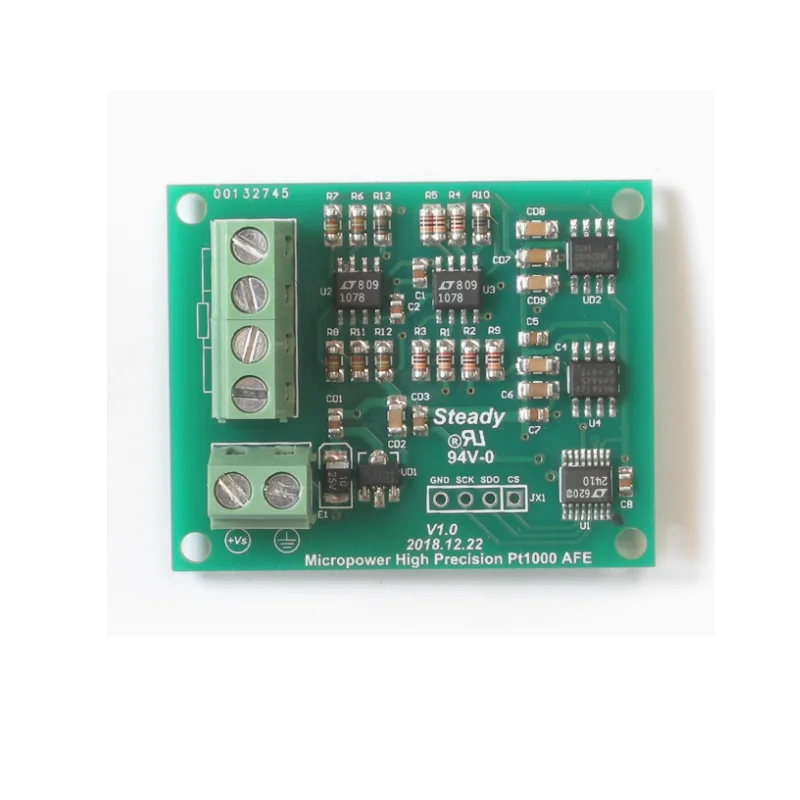 

Pt1000 four wire micro power high-precision (0.01 ℃) measurement scheme