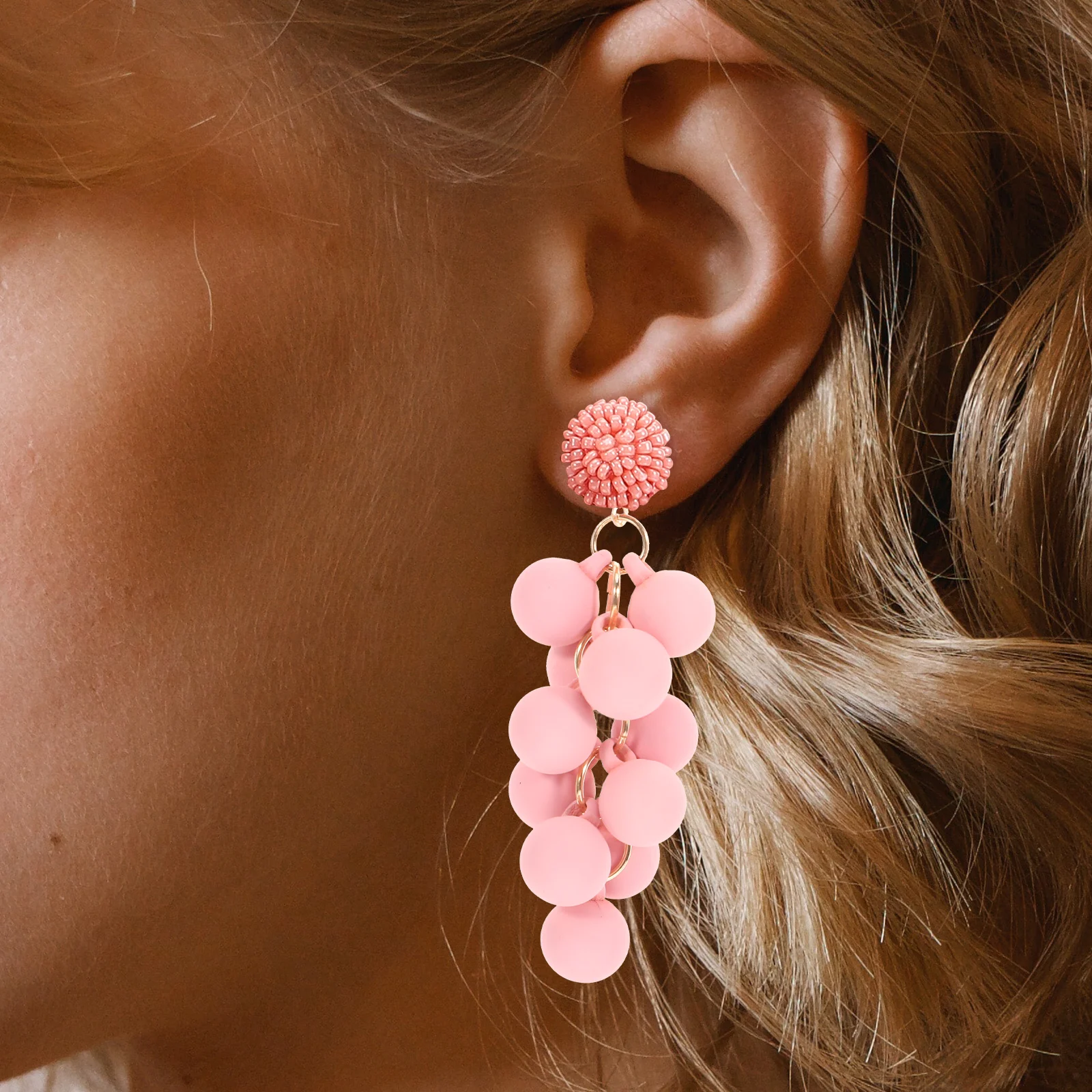 

Design-sensory Earrings Jewelry Grape for Women Dangling Drop Fruit Cute Girls Trendy Grapes