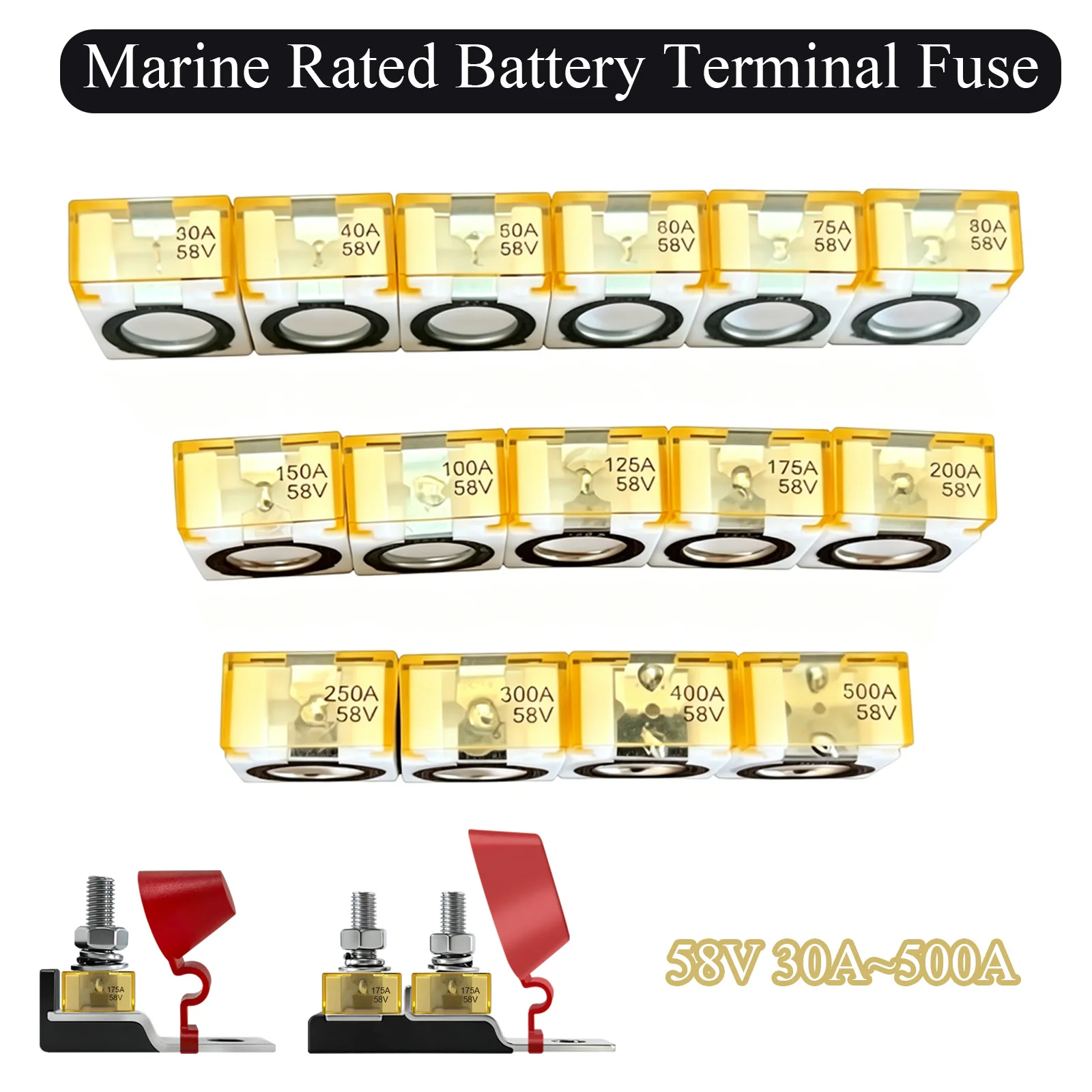MRBF Battery Terminal Fuse M8 58V 5/16
