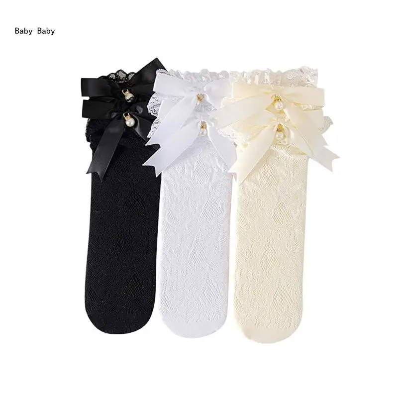 

Calf Length Socks for Girls Stretchable Comfortable Baby Under Knee Length Socks Q81A