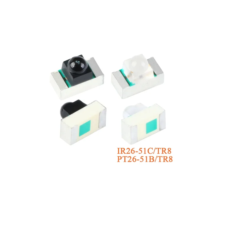 IR26-51C/L110/TR8 Optoelectronics LED Emitters - Infrared, UV, Visible 940nm 1.2V 65mA 1mW/sr @ 20mA 20° 2-SMD, No Lead