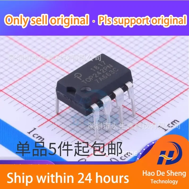 10PCS/LOT TOP242PN  Power Supply Management IC TOP242P New Original In Stock