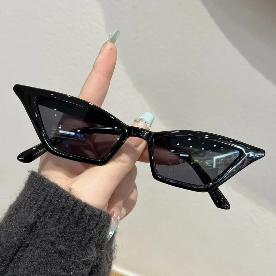 1 قطعة نظارات الموضة للجنسين جديد ريترو مثلث عين القط Y2K مهرجان الموسيقى العصرية الهيب هوب هدية عيد الجمعة السوداء اليومية في الهواء الطلق #2