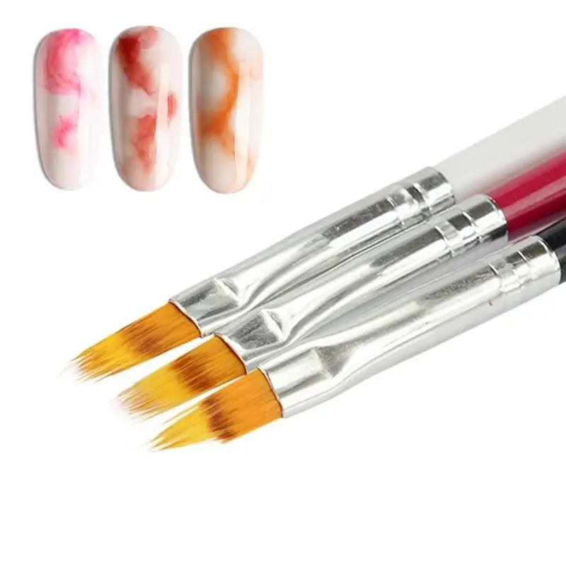 1pcs Nail Brush Acrylic Nail Art UV Gel Gradient Bloom Painting Brush Nail Design DIY Manicure Tools image 3