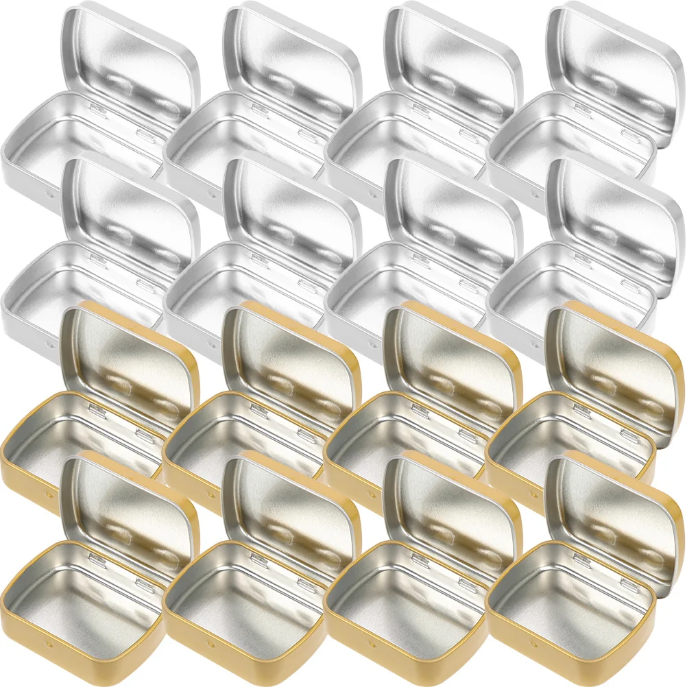 

20pcs Small Iron Box Matte Finish Flip-Type Design For Candy Usb Cigarette Organizer Portable Tin Container Iron Sundries