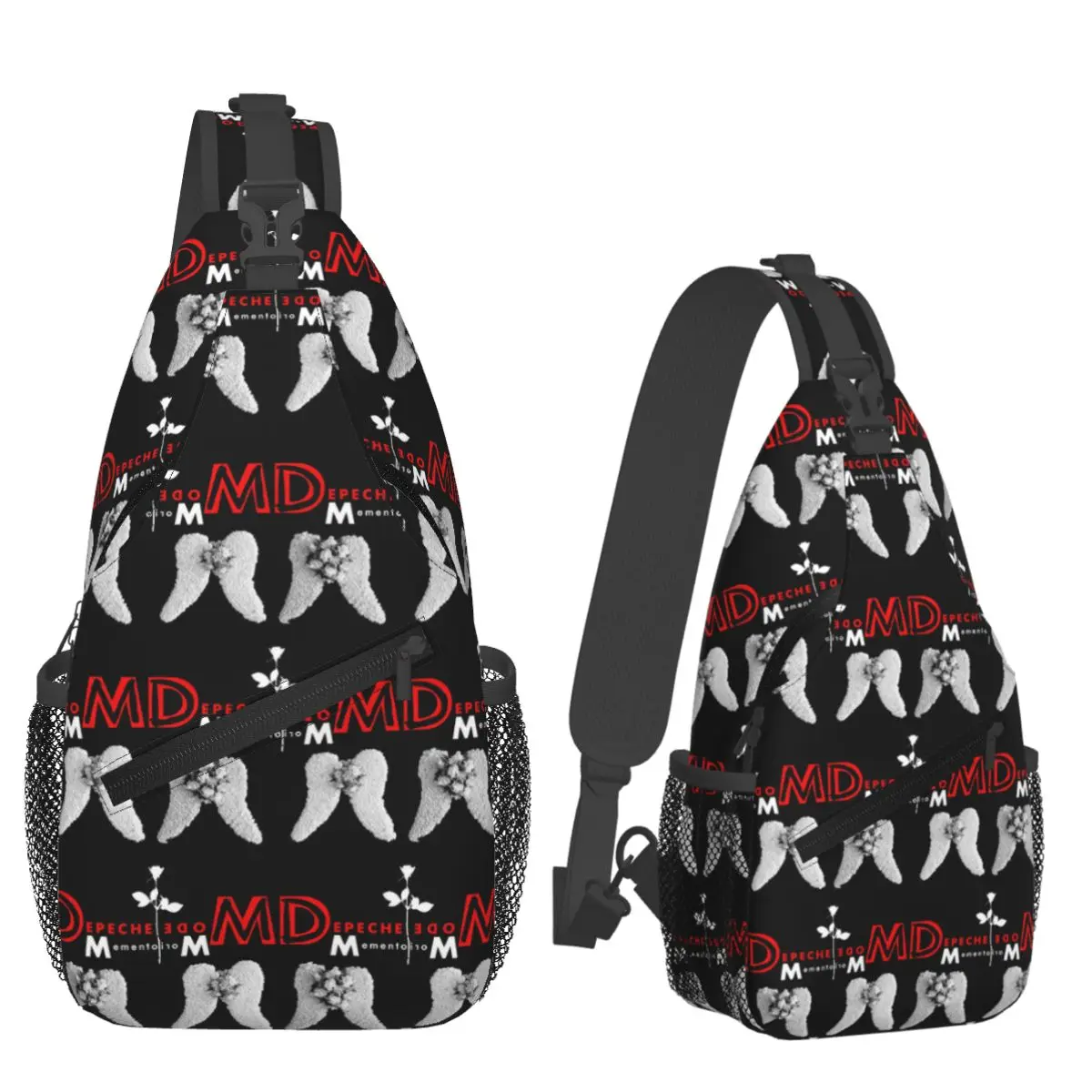 Depeche Cool Mode Music Violator Chest Bag Men Sling Crossbody Backpack Chest Bag Travel Hiking Daypack Shoulder Bag