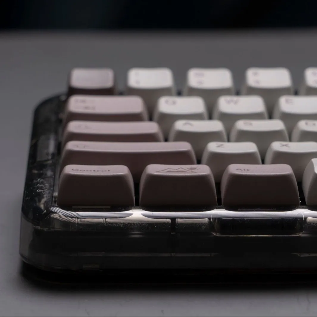 Winter Breath Theme MDA Height PBT Hot Sublimation Keycap simple color Matching 157 Keys Full Set Can Be Customized