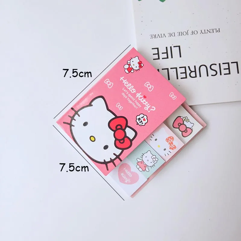 Imagem -04 - Sanrio Kitty Memo Pad n Times Sticky Notes Etiqueta de Papelaria Notepad Planner Sticker Post Material Escolar Kawaii 30 Pcs por Lote