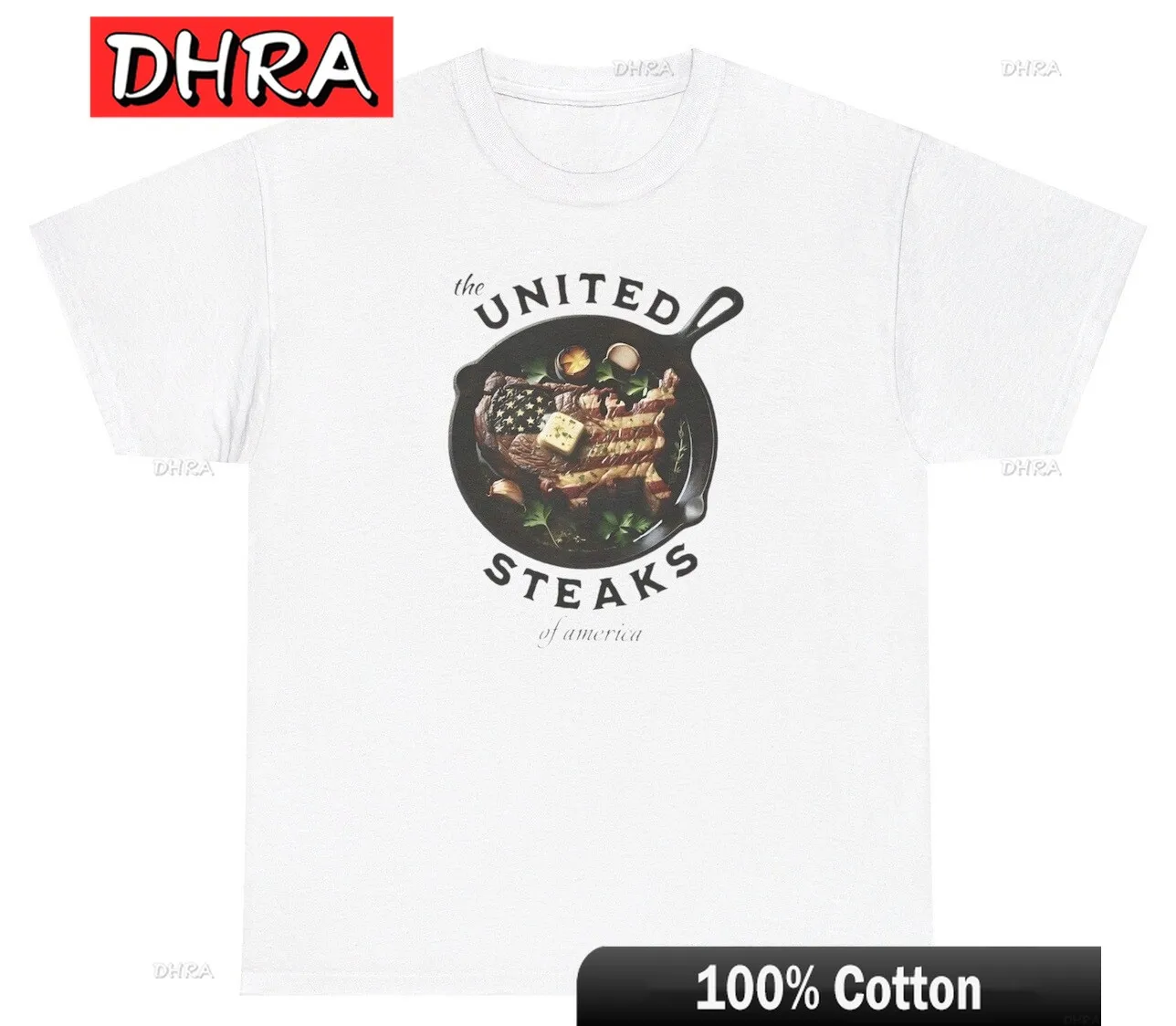 Camiseta divertida de los Steaks de Estados Unidos, camiseta de Gen Z para amantes de los alimentos Ironic Gen Z, camiseta urbana clásica y fresca, Retro atrevida Vintage