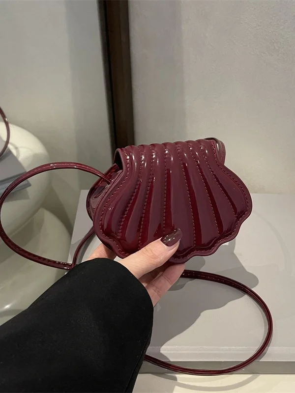 Fashionable Pure Color  Bag Spring 2026 Casual Simple Style Single Shoulder Slant Cross Embossed Leather Handbag for Women