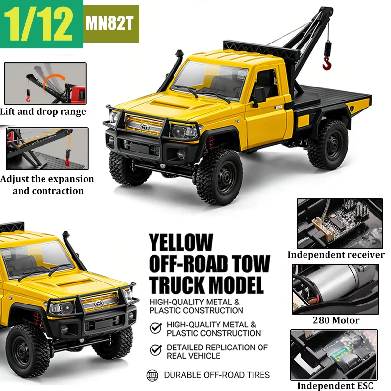 

Радиоуправляемая машинка MN82 / MN82PRO / MN82T 1/12, полноприводный внедорожник 4WD, масштабная модель 2.4G, игрушка-грузовик на радиоуправлении для детей в подарок