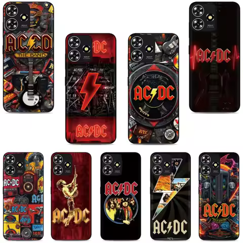 Music AC-DC Band Cover For OPPO A54 A55 5G A57 A57s A58 A60 A72 A52 A74 A76 A78 4G K11 F23 A91 A96 A98 Find X3 15 Pro Phone Case