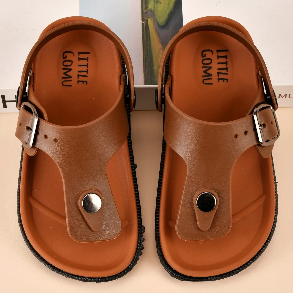 Kids Girls Boys casual flip flops slippers comfortable refreshing summer outdoor beach shoes fashion youth breathable sandals