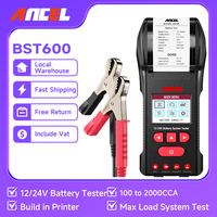 ANCEL BST600 Battery Tester 12V/24V 100-2000CCA Auto Battery Temperature Load Tester Cranking Charging System Analyzer