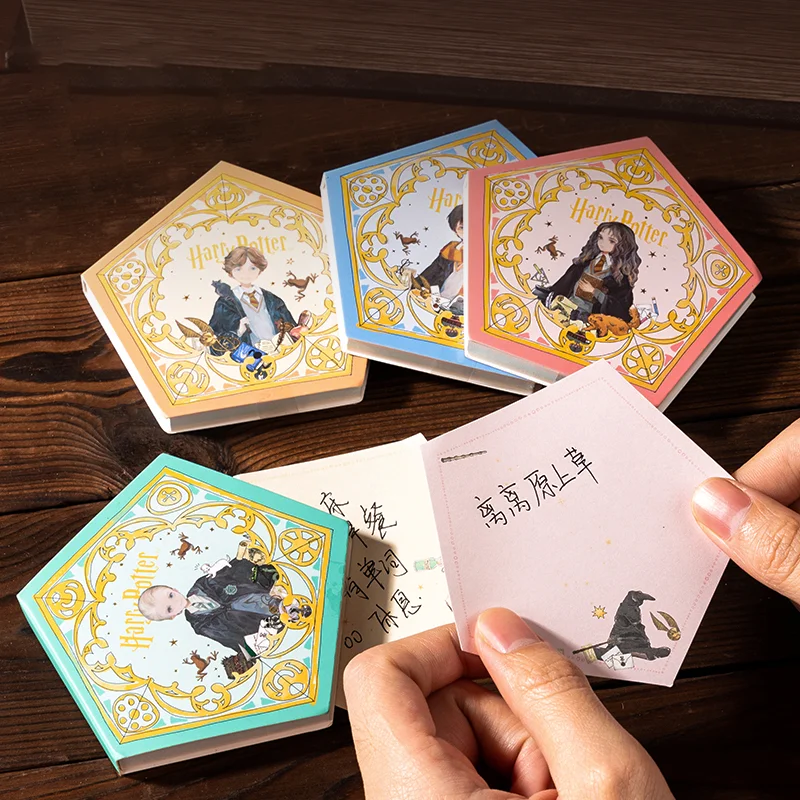 Imagem -02 - Harry Potter Notepad Pad Notes Deli Bq100 Sticky Note Kawaii Memo Pads Escritório e Escola Papelaria Pcs