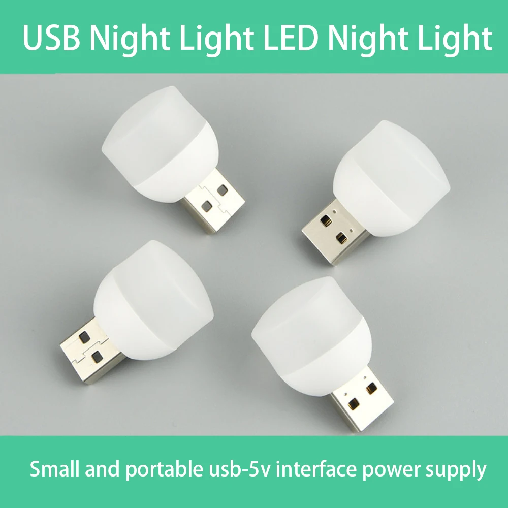 Luz Led portátil Usb para acampar al aire libre, lámpara de noche recargable, interfaz Usb Mini