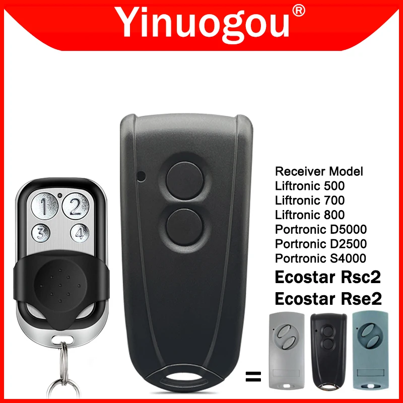 

HORMANN ECOSTAR RSC2 RSE2 433 Garage Door Remote Control 433.92MHz Rolling Code Replacement For Liftronic 500 700 800