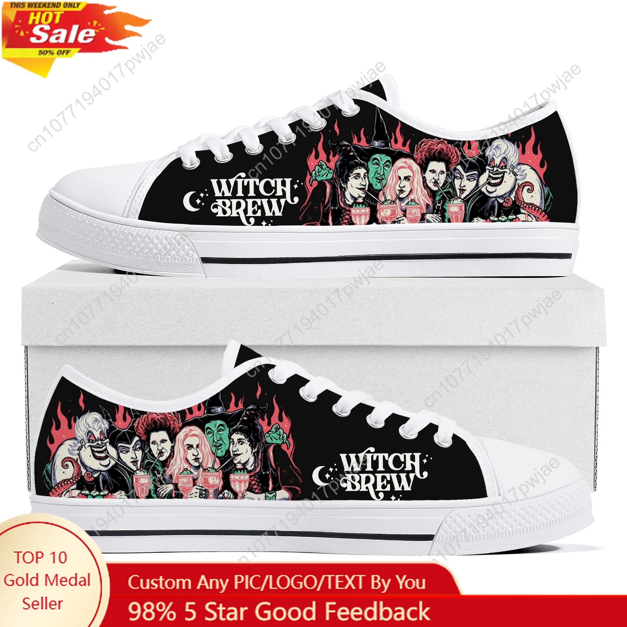 

Witches Brew Coffee Black Magic Low Top Lightweight Sneakers Men Womens Teenager High quality Canvas Sneaker Travel Casual Shoes