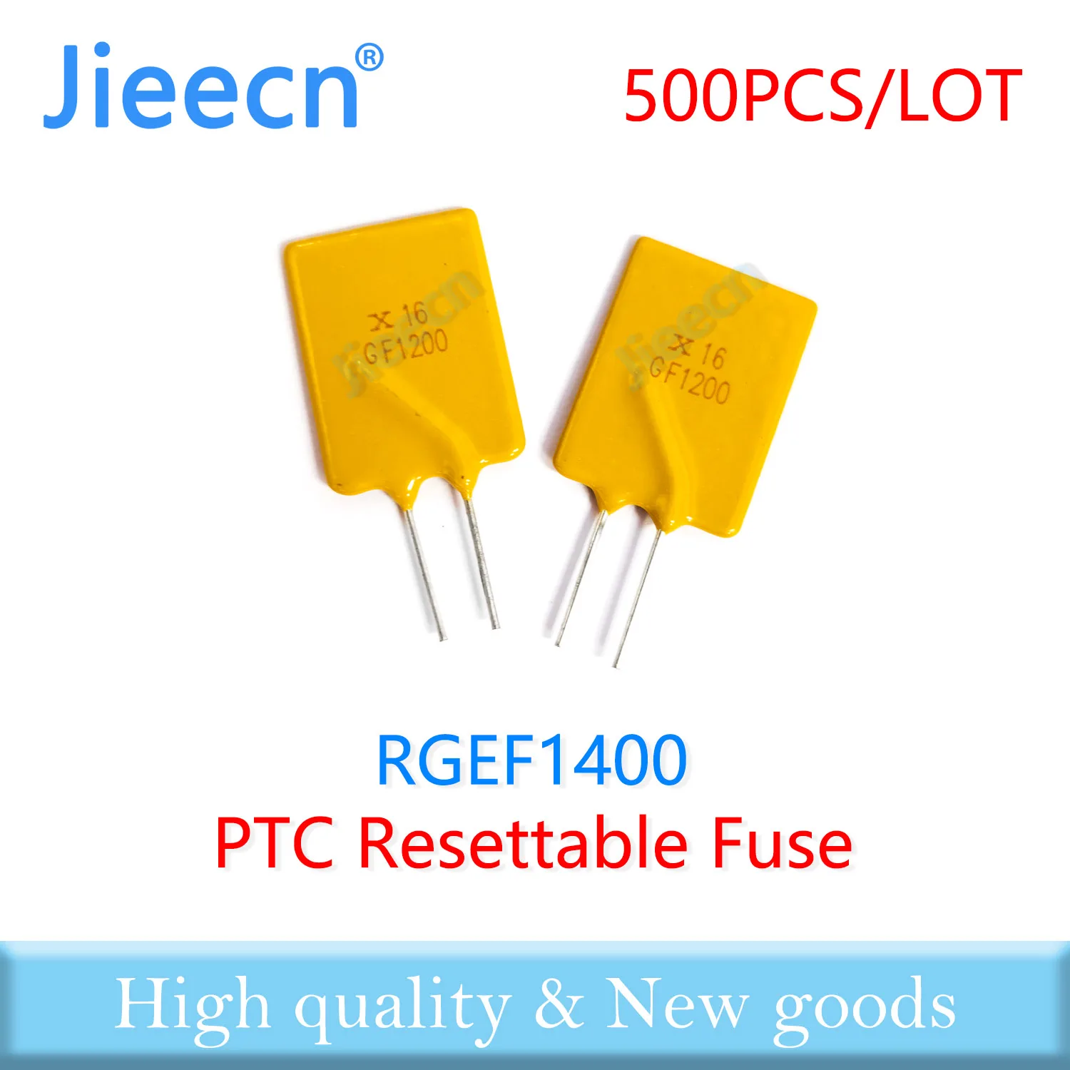 

Jieecn 500PCS RGEF1400 16V 14A GF1400 JK16-1400 Resettable Fuse PTC DIP Chinese High Quality