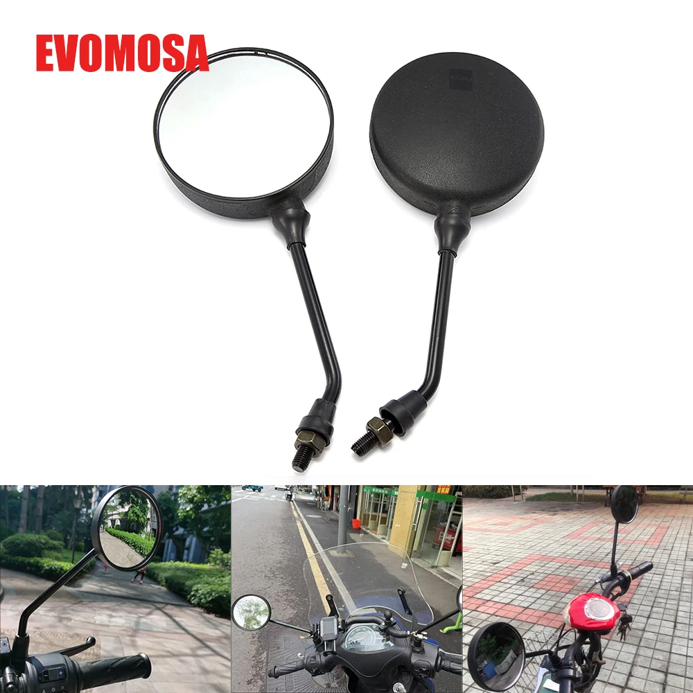 

Universal 10MM Motorcycle Bicycle Mirror Rearview Adjustable Rear View Mirrors Road Bike For Yamaha MT07 MT09 For HONDA XL750