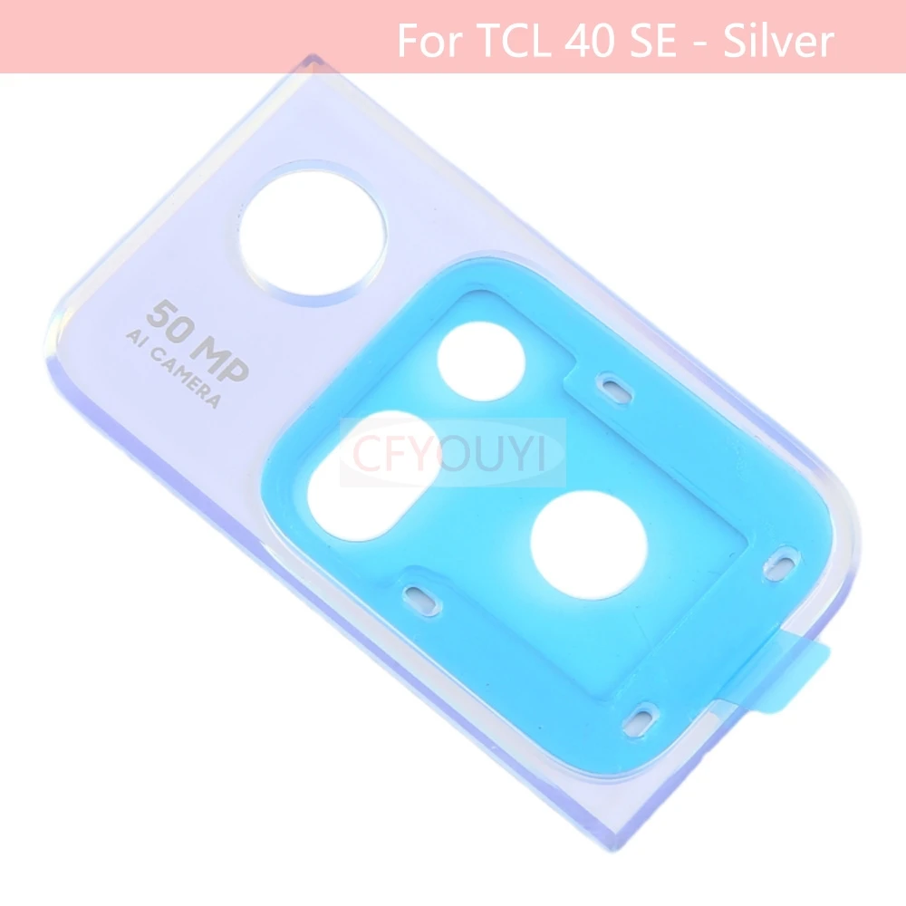 For TCL 40 SE Back Rear Camera Lens Glass Lens With Adhesive Sticker Replacement Part