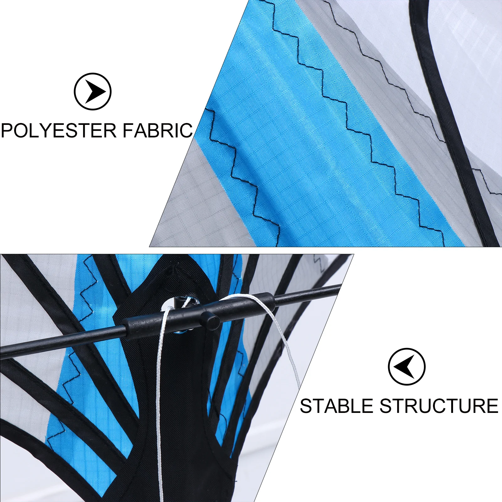 

Двухленточный воздушный змей-треугольник, красочный, легко управляется, для активного отдыха детей на природе