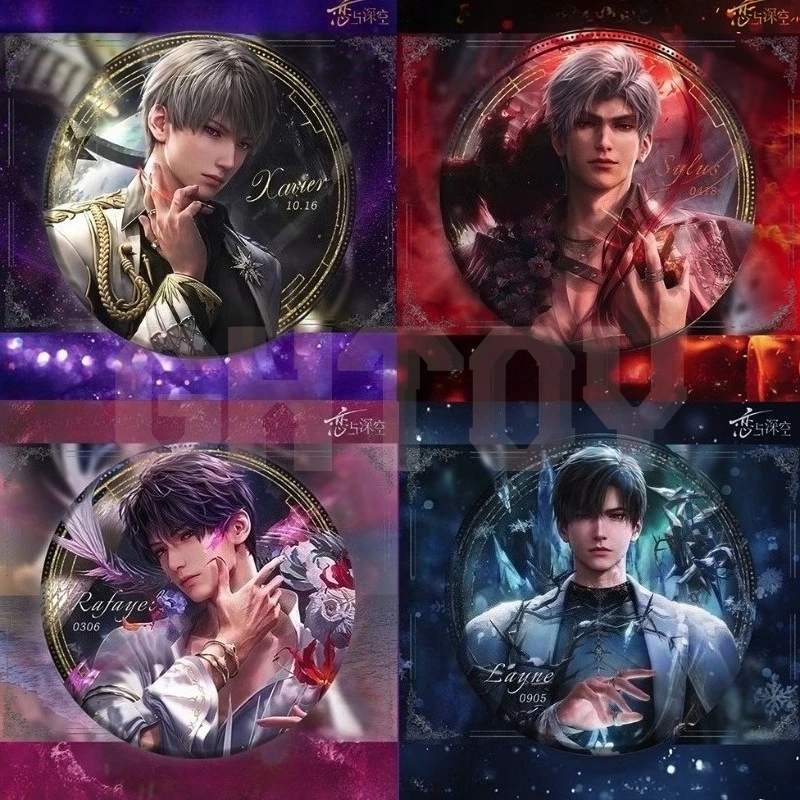 

7,5 см/2,95 дюйма, 2025 г., значок «Любовь и глубокое пространство», игровая периферия, настольный дисплей, коллекция украшений, подарок на день рождения для девочек и мальчиков