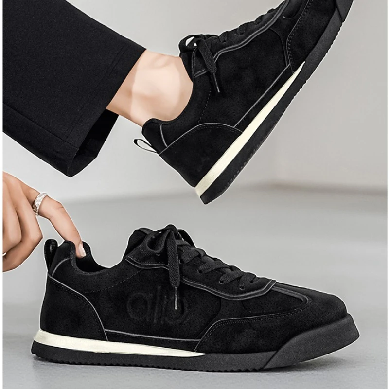 قماش لينة سوليد منخفضة أعلى الرجال كبيرة الحجم جولة تو الدانتيل متابعة المألوف ريترو ستايل تنوعا أحذية مجلس مبركن عادية