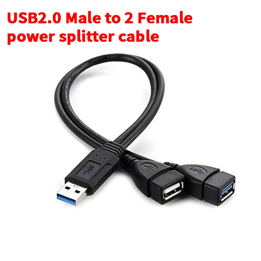 USB 3,0 2,0 Stecker Auf Dual USB 3,0 Buchse Splitter 2 Port USB Universal Hub Datenkabel Adapter Kabel Für Laptop computer