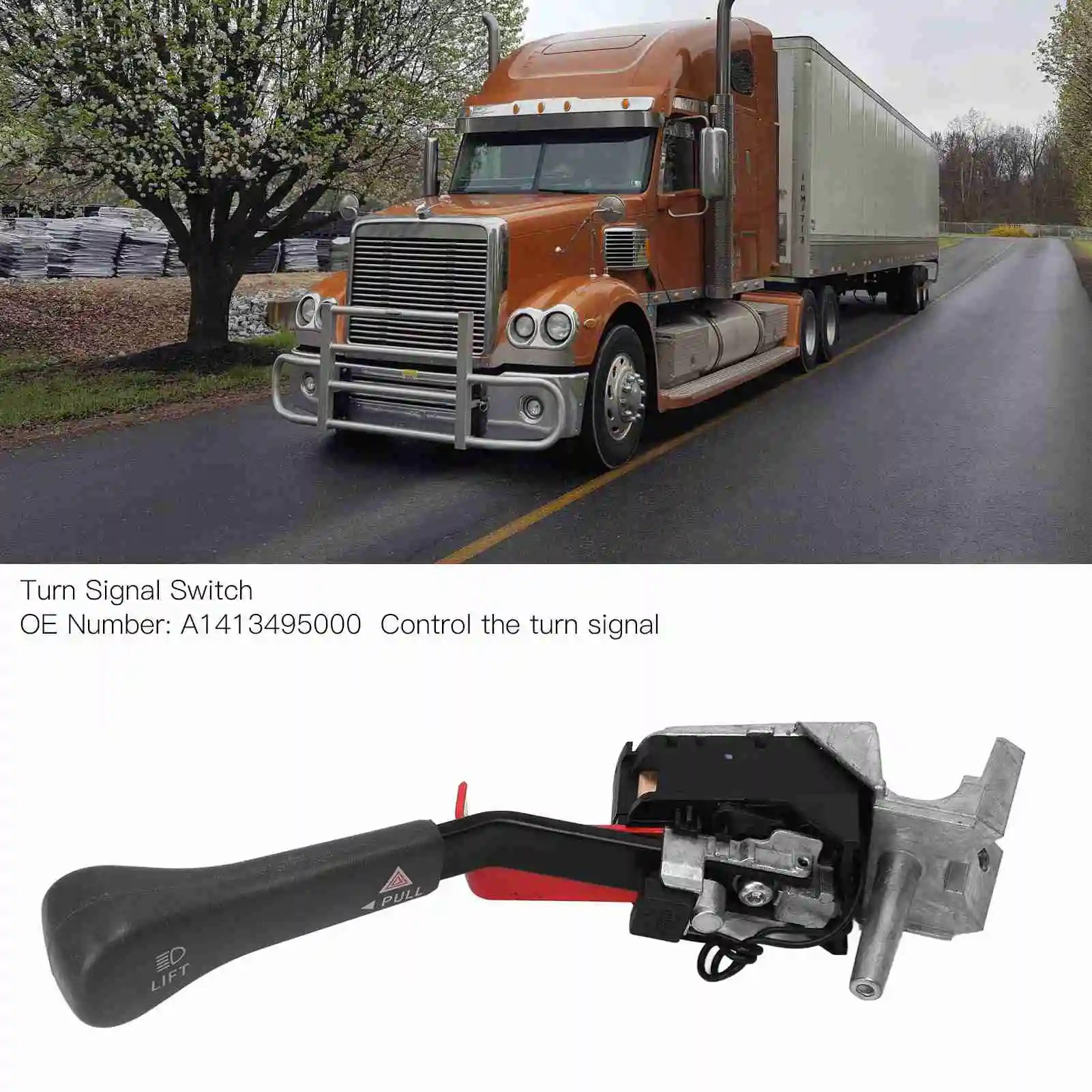 Turn Signal Switch A1413495000 Turning Signal Lamp Switch Replacement for Freightliner Century Class Columbia