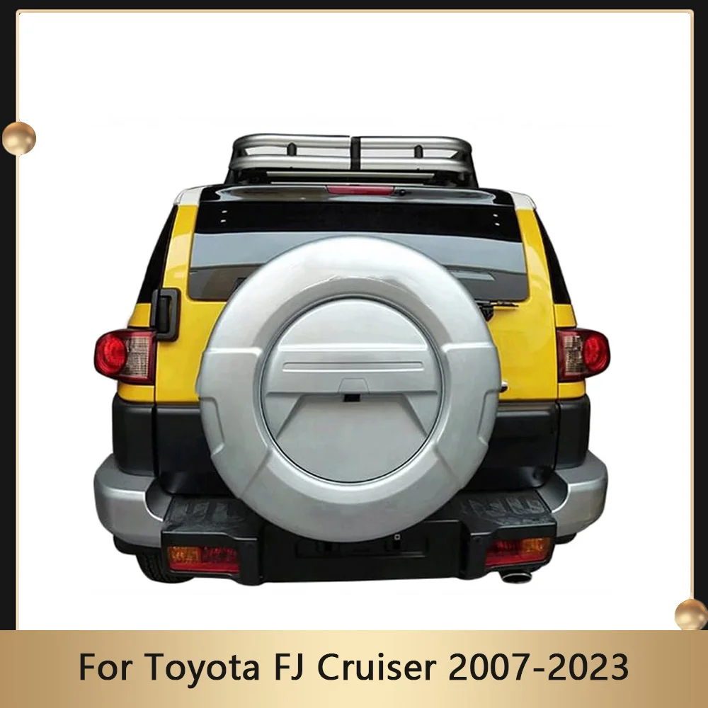 

Modification Silver Rear Tire Shell For Toyota FJ Cruiser 2007-2023 Car Body Kit ABS Spare Wheel Cover Tyre Protection Covers