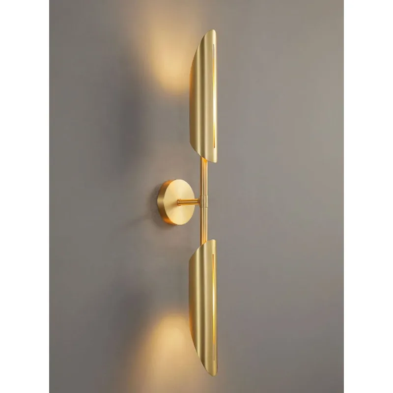 

Nordic simple modern villa bedroom bedside living room background wall cafe hotel aisle color fashion wall lamp