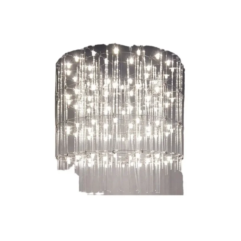 

Gypsy restaurant chandelier post-modern designer living room lamp hotel villa duplex building round firefly chandelier