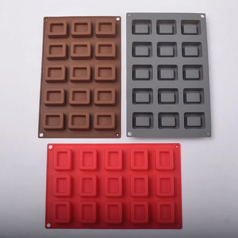 Square Donut Silicone Cake Mold Baking Jelly Pudding Chocolate Mold  Muffin Cup Cake Biscuit Bake Tray view 2
