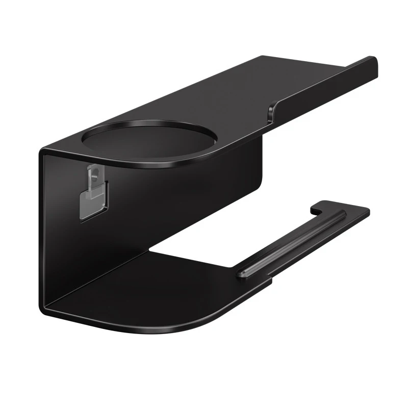 

1pc Toilet Paper Holder, Plastic Storage Rack, Kitchen Towel Holder, Seasoning Bottle, Bathroom Wall Roll Paper