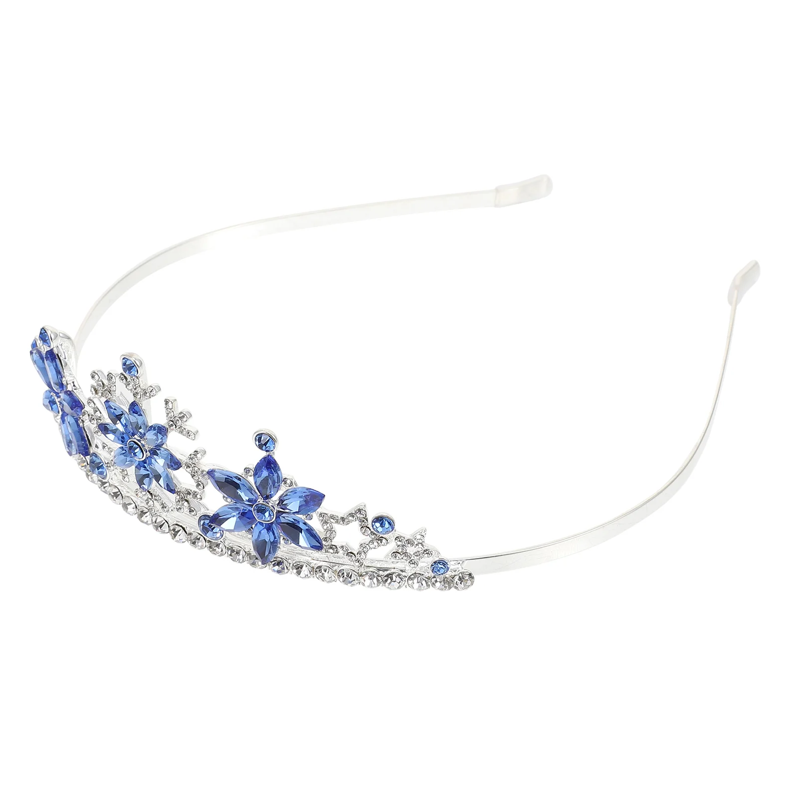 Diadema de corona para niños, tocado delicado para niños, cumpleaños, Navidad, copo de nieve, decoración para el cabello, diadema de aleación