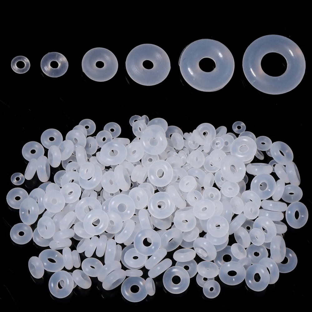100pcs Multicolor Silicone Rubber Stopper Rings Positioning Stopper Beads For Bracelet Cord Adjust DIY Jewelry Making Accessory