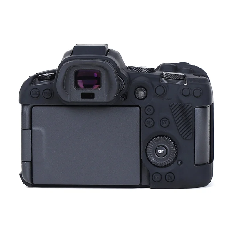 Capa protetora de silicone de desempenho estável para canon eos r6 mark ii ii capa de borracha macia antiderrapante, à prova de poeira e à prova de arranhões com