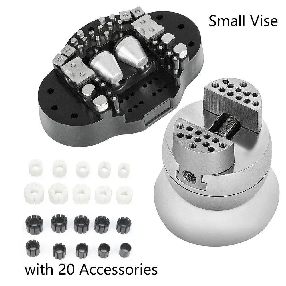 2.4kg White Base 360 Degree Rotation Mini Vise Jewelry Making Tools Setting Vice Engraving Block Diamond Engraving Ball Vise - Image 3