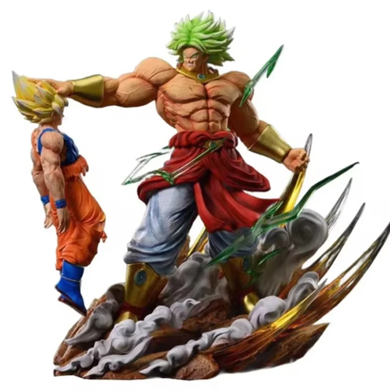 20cm Anime Dragon Ball Broli Vs Goku Anime Figure Gk Pvc Action Figures Statue Desk Decoration Collectible Model Toy Gifts