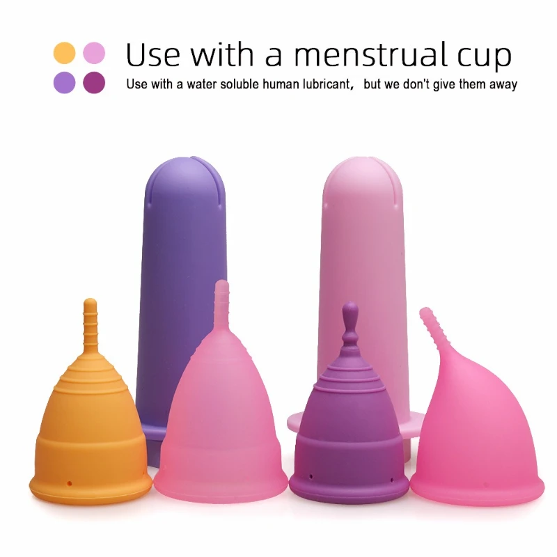 

Portable Menstrual Cup Booster Easy To Use Silicone Cup Women's Nursing Menstrual Period Aplicador De Copa Menstrual