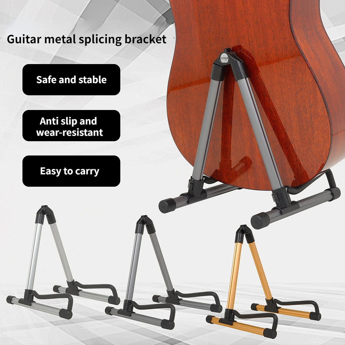 

New A-type guitar bracket, aluminum alloy folding vertical guitar bracket, guitar accessories floor stand