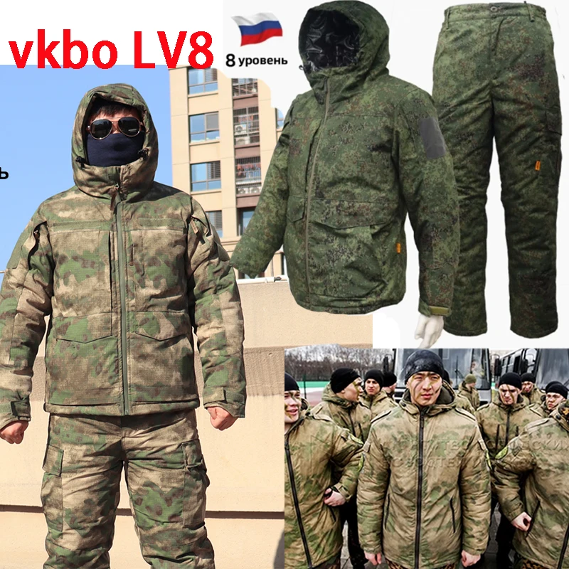 costume-anti-froid-russe-vkbo-vert-homme-v8-ensemble-de-costume-en-coton-camouflage-ensemble-de-manteau-d'hiver-reflechissant-a-la-chaleur