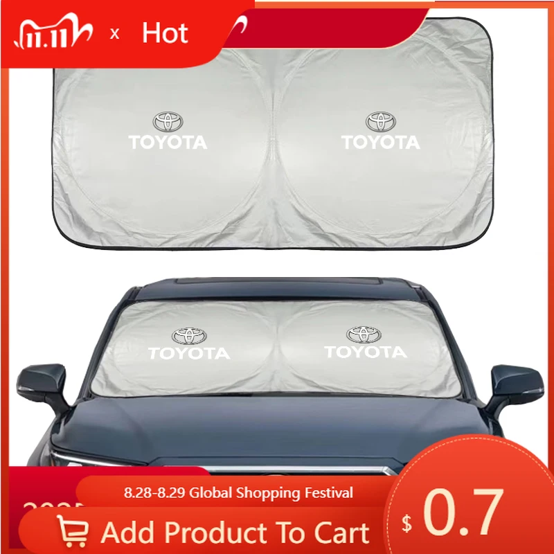 

Fot Toyota 2026, новинка для Toyota 2026, новые колпаки-концентраторы, козырек от солнца на лобовое стекло автомобиля, защита от ультрафиолета, щит для Toyota Corolla Yaris Ay