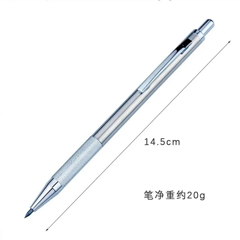 Mechanical Pencil Set 0.3 0.5 0.7 0.9 1.3 2.0mm Full Metal Art Drawing Painting Automatic Pencil with Leads Office School Supply