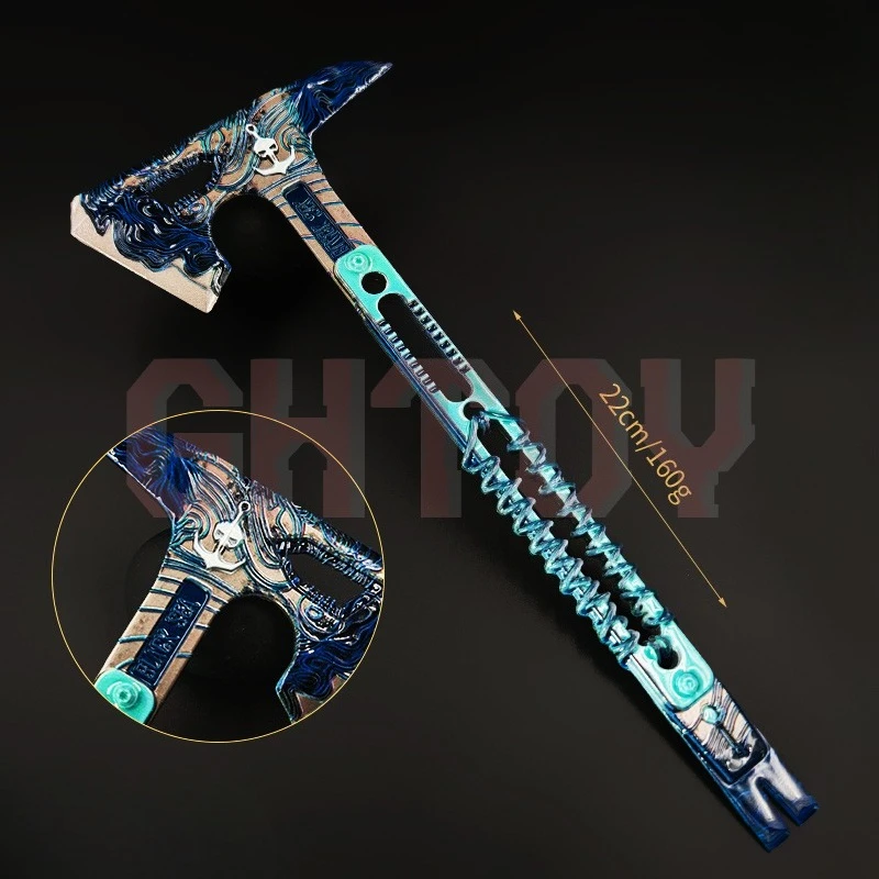 22 cm/8,66 pouces Delta Force noir mer tactique hache mêlée armes modèles miséricorde ombre lame jeu périphériques couteau d'entraînement garçon cadeaux